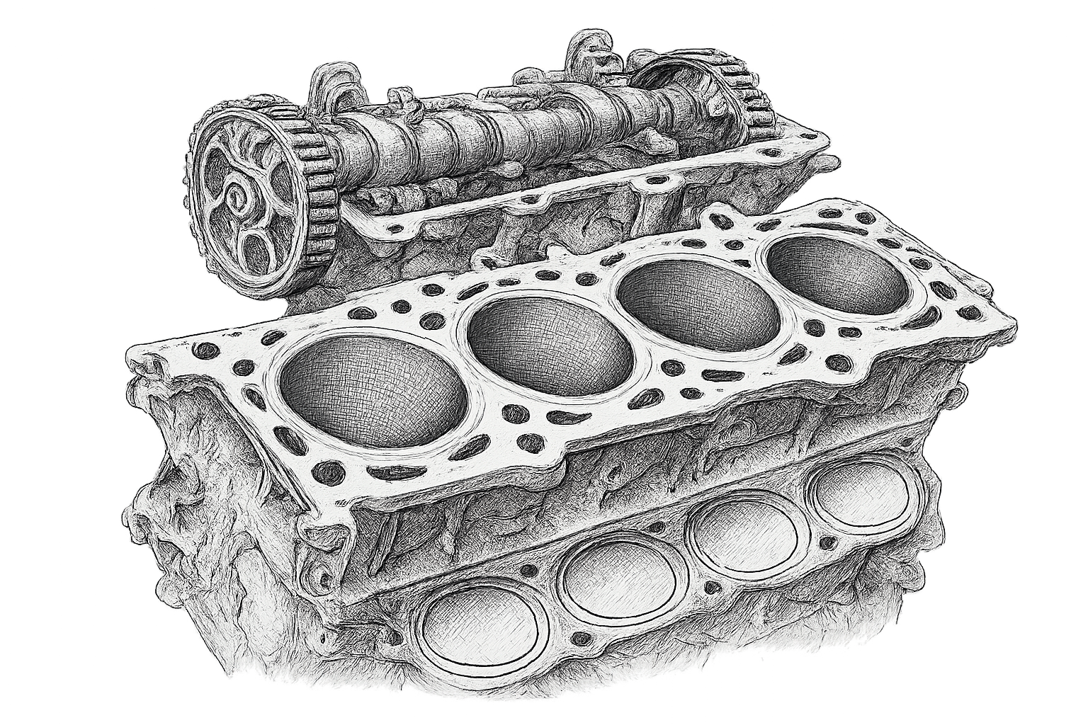 Cilinderkop verwijderen van een Opel Astra 1.7 CDTI