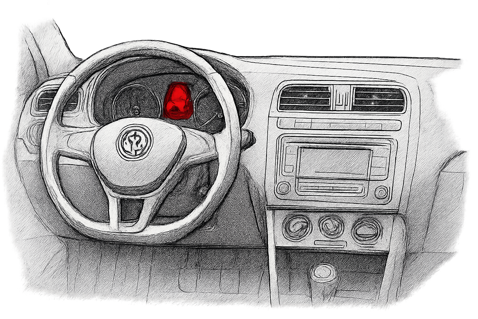 Waarschuwingslampje airbag Polo 4