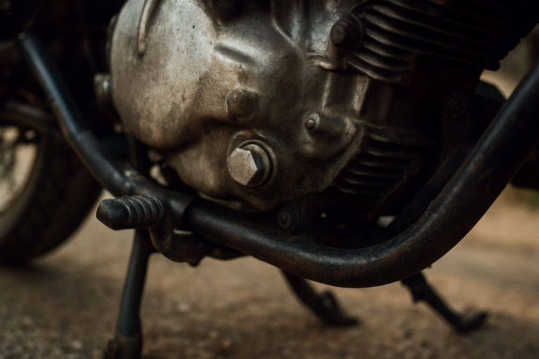 Waar zit de aftapplug van een 125 Virago? Ontdek de exacte locatie aan de onderkant van het motorblok