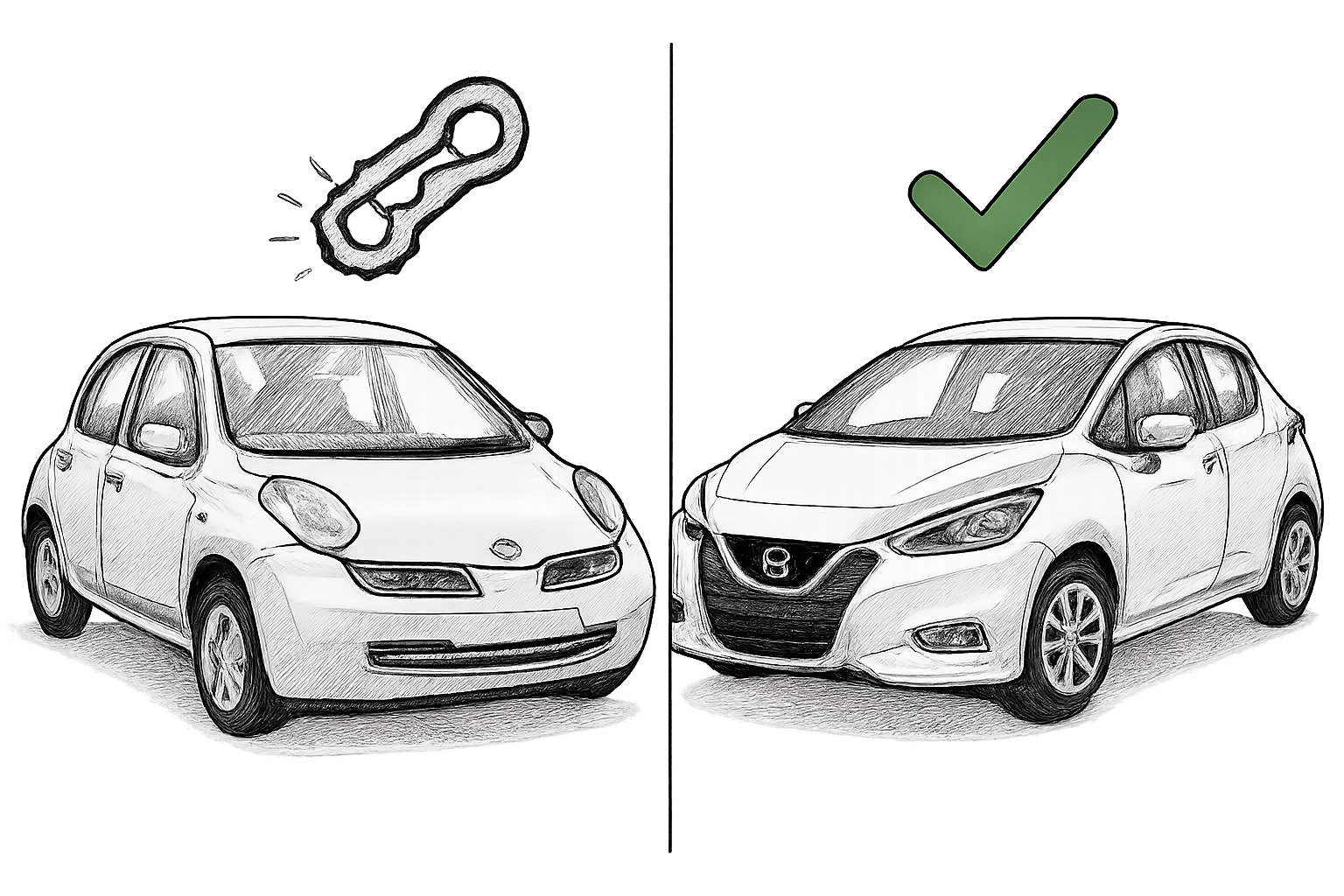 Nissan Micra model te vermijden