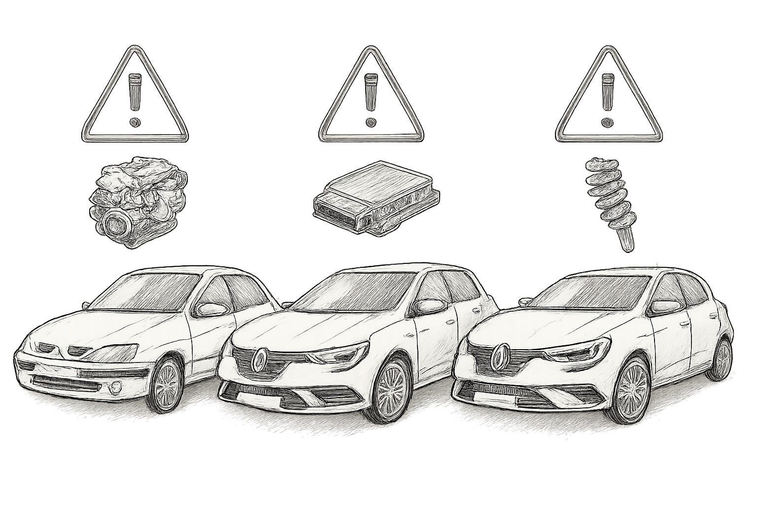 Renault Megane model te vermijden
