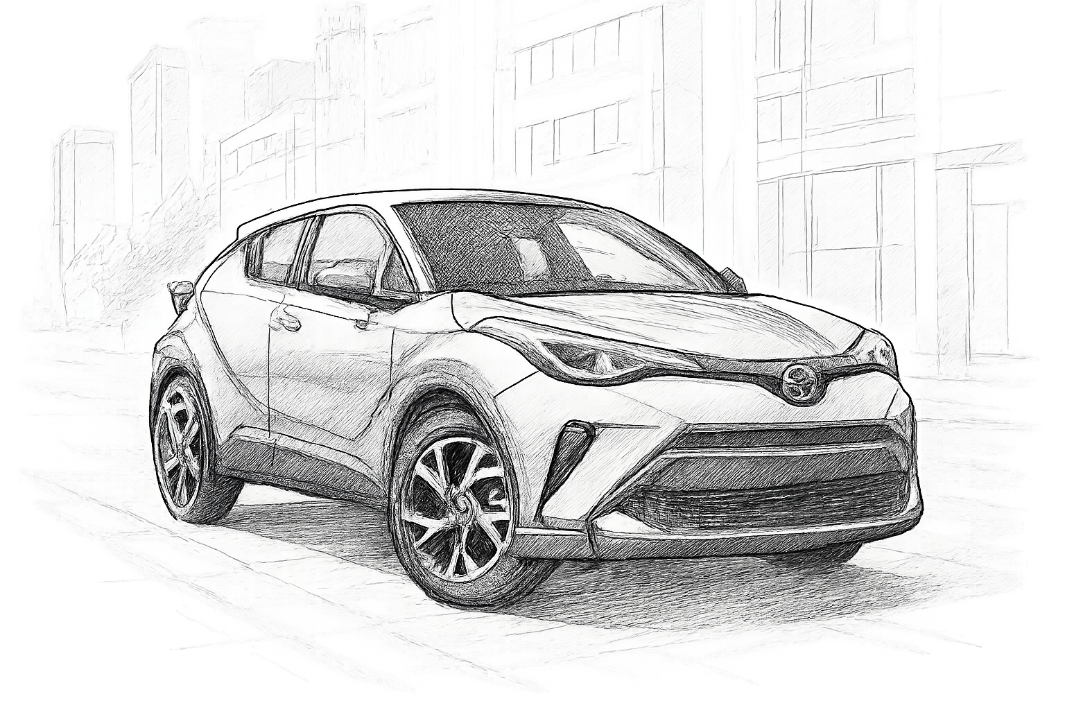 Toyota CHR model te vermijden